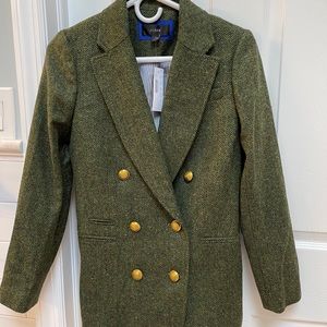 J.Crew Tweed Blazer in Green